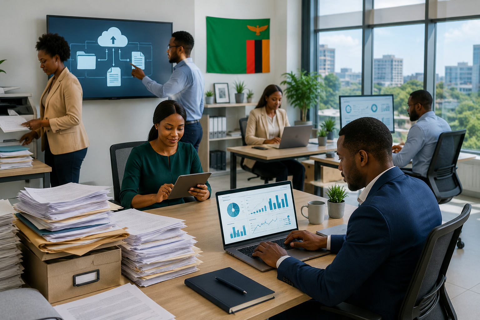 Going Paperless in Zambia: The Business Case for Digital Transformation